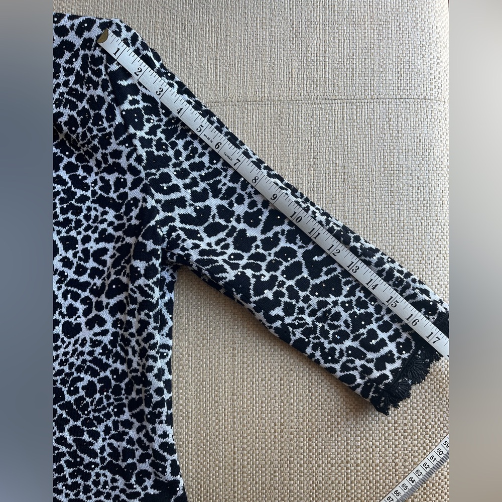 Vintage St. John Evening by Marie Gray leopard print knit cardigan and skirt - Picture 8 of 12